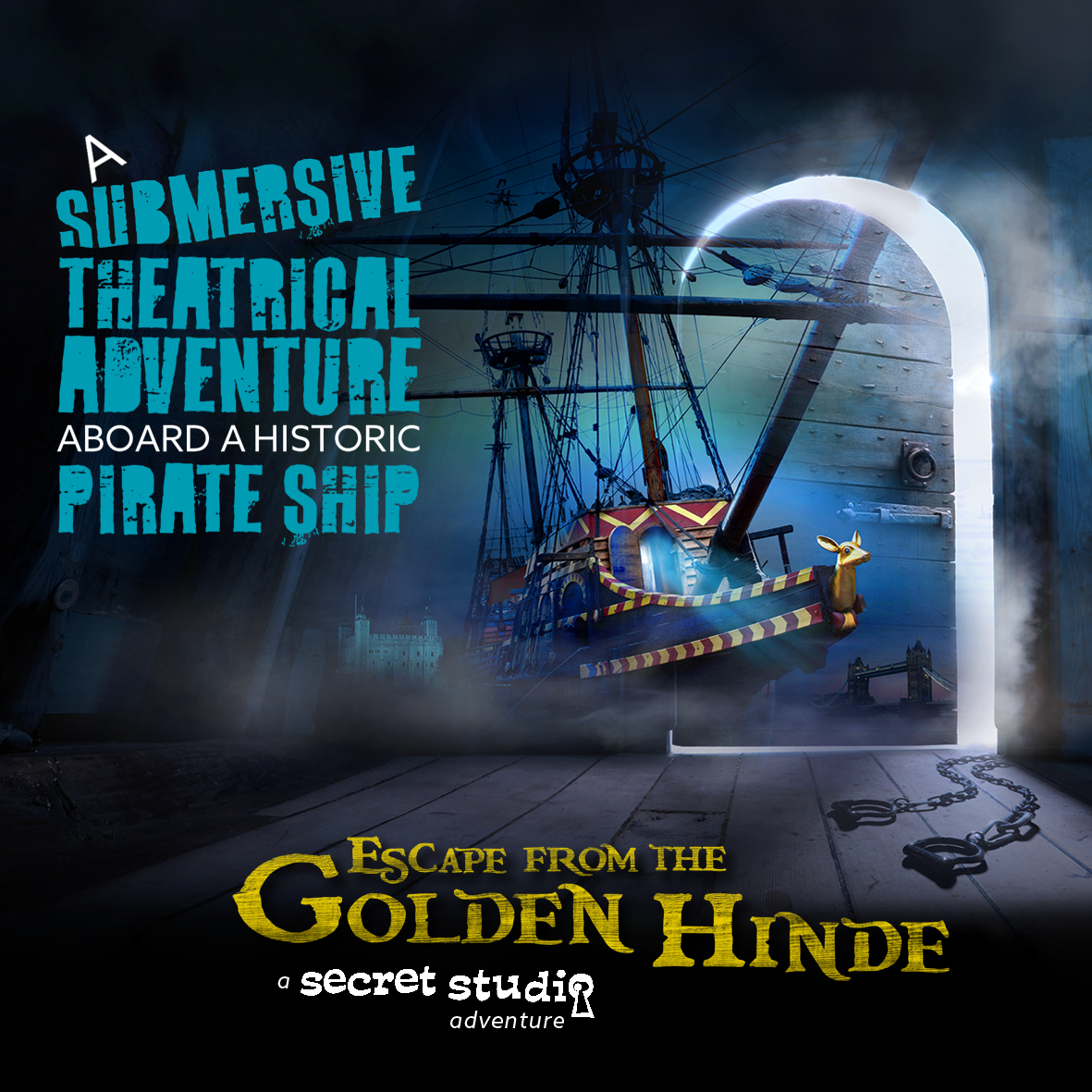 Escape from the Golden Hinde Live Escape Game on a Real Pirate Ship